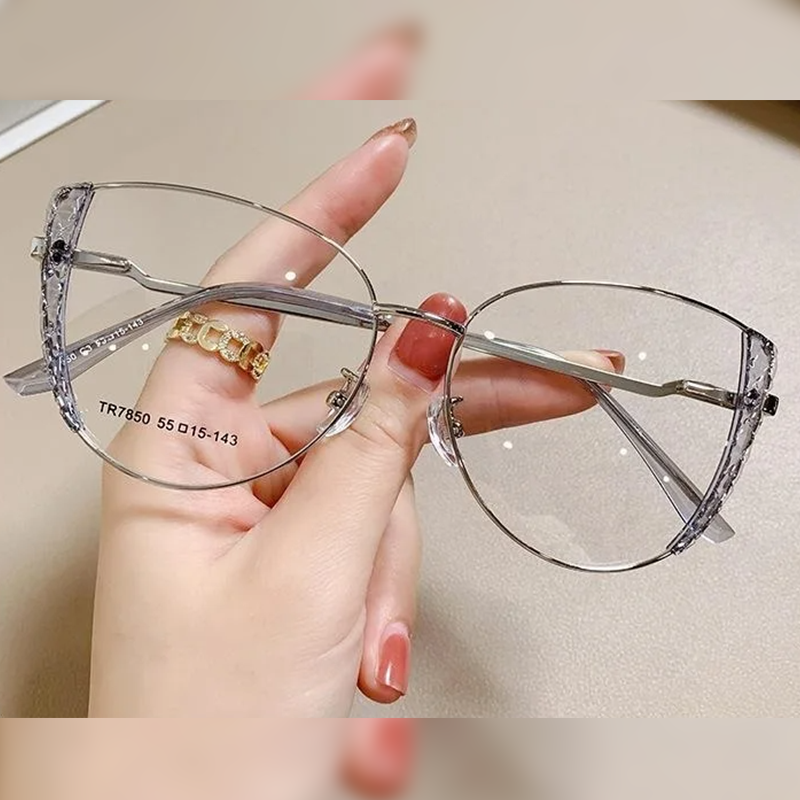 Cat EyeTR90 Eyeglasses Frame Spring Hinges