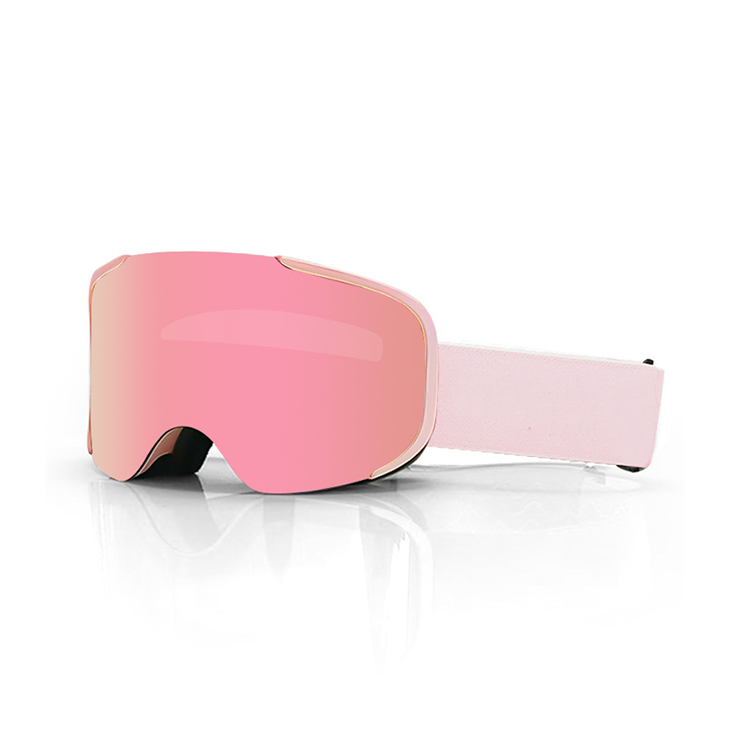 Magnetic Clamshell Ski Goggles Double-Layer UV Protection Snow Sports Sunglasses