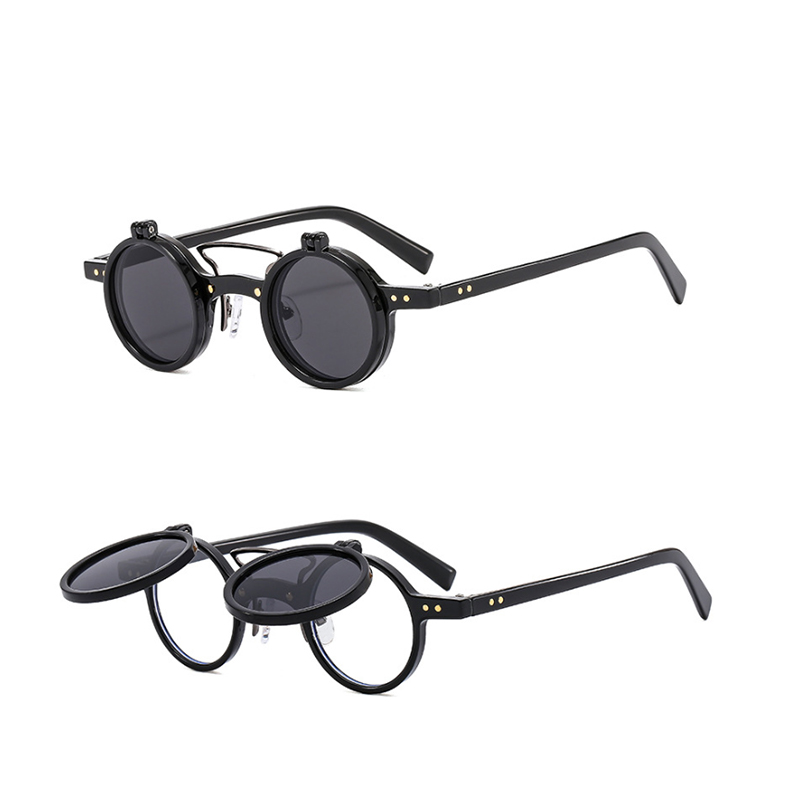 Round Punk Style Sunglasses for Men's and Women's