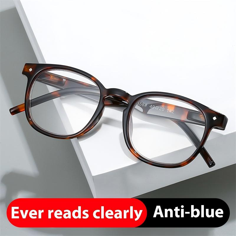 Round Anti Blue Light Reading Glasses for Men Women